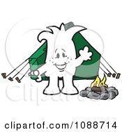 Poster, Art Print Of Squiggle Guy Camping