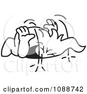 Poster, Art Print Of Laughing Squiggle Guy Pounding The Ground