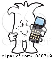 Poster, Art Print Of Squiggle Guy Holding A Phone