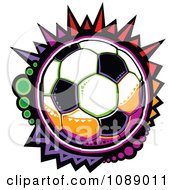 Poster, Art Print Of Colorful Mosaic Soccer Ball