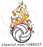 Poster, Art Print Of Fiery Volleyball