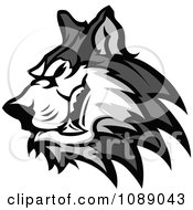 Aggressive Husky Dog Mascot