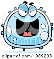 Clipart Evil White Blood Cell Royalty Free Vector Illustration by Cory Thoman