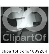 Clipart 3d Gray Abstract Architectural Background Royalty Free CGI Illustration