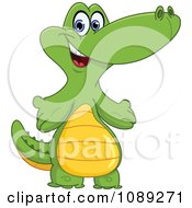 Poster, Art Print Of Cute Baby Crocodile Standing