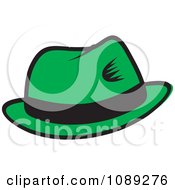 Poster, Art Print Of Green Hat With A Black Band