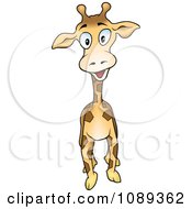 Clipart Happy Giraffe Royalty Free Vector Illustration