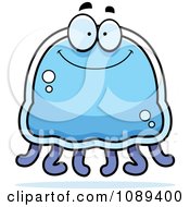Happy Blue Jellyfish