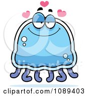 Poster, Art Print Of Infatuated Blue Jellyfish