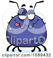 Clipart Chubby Drunk Tick Royalty Free Vector Illustration