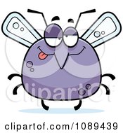 Clipart Chubby Drunk Mosquito Royalty Free Vector Illustration
