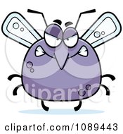 Clipart Chubby Mad Mosquito Royalty Free Vector Illustration