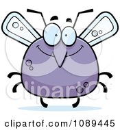 Clipart Chubby Smiling Mosquito Royalty Free Vector Illustration
