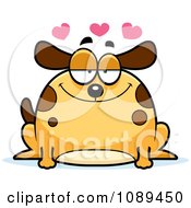 Poster, Art Print Of Chubby Infatuated Dog