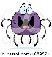 Grinning Purple Spider