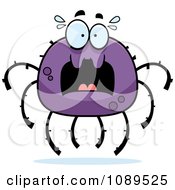 Poster, Art Print Of Scared Purple Spider