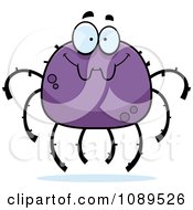 Poster, Art Print Of Smiling Purple Spider