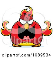 Poster, Art Print Of Chubby Evil Phoenix Fire Bird