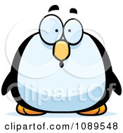 Poster, Art Print Of Chubby Surprised Penguin