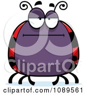 Clipart Chubby Bored Ladybug Royalty Free Vector Illustration
