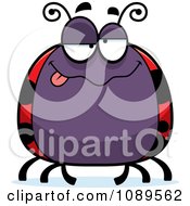 Clipart Chubby Drunk Ladybug Royalty Free Vector Illustration