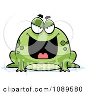 Clipart Chubby Evil Frog Royalty Free Vector Illustration by Cory Thoman