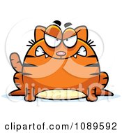 Poster, Art Print Of Chubby Mad Orange Tabby Cat