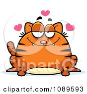 Poster, Art Print Of Chubby Infatuated Orange Tabby Cat