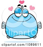 Poster, Art Print Of Chubby Infatuated Blue Fish