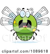 Chubby Scared Green Dragonfly