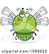Poster, Art Print Of Chubby Drunk Green Dragonfly