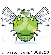 Poster, Art Print Of Chubby Mad Green Dragonfly