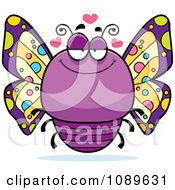 Poster, Art Print Of Chubby Infatuated Purple Butterfly