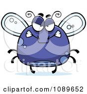 Poster, Art Print Of Chubby Mad Purple Fly