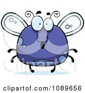 Poster, Art Print Of Chubby Surprised Purple Fly