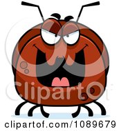 Clipart Pudgy Evil Ant Royalty Free Vector Illustration