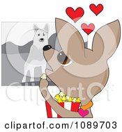 Poster, Art Print Of Chihuahua Dog Watching A Movie