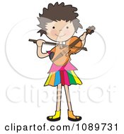 Poster, Art Print Of Girl Playing A Violin