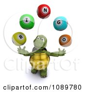 Poster, Art Print Of 3d Tortoise Juggling Bingo Balls