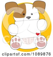 Poster, Art Print Of Sweet Puppy Holding A Love Letter