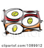 Poster, Art Print Of Tennis Balls And Rackets