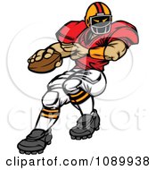 Poster, Art Print Of Football Player Quarterback