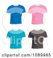 Poster, Art Print Of Blue Pink Turquoise And Black Mens T Shirts
