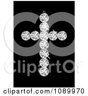 Poster, Art Print Of 3d Diamond Cross Pendant