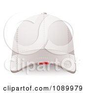 Clipart 3d White Baseball Cap Royalty Free Vector Illustration