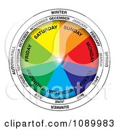 Colorful Calendar Wheel