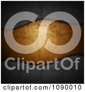 Clipart Rusty Brown Wave On Dark Metal Royalty Free Illustration