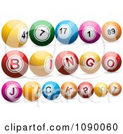 Clipart 3d Lottery Bingo And Jackpot Balls Royalty Free Vector Illustration