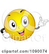 Poster, Art Print Of Smiley Emoticon Pointing