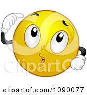 Poster, Art Print Of Smiley Emoticon Thinking